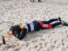Chris has a nap after the race (Portugal ARWC 2009)