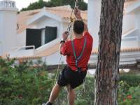 Mike hanging from a tree 2 (Portugal ARWC 2009)