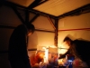 Inside refugio (Fagaras Mountains)