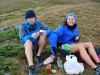 Mark and Sylvia having lunch (Fagaras Mountains)