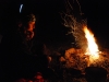 Sylvia by the fire (Fagaras Mountains)