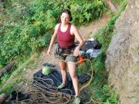 Jana sorting ropes (Freiburg, Germany)