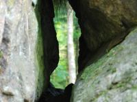 View through rock (Freiburg, Germany)