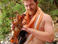 James and his catch (Hen Island)