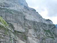Cliffs with via feratta route (Triglav Nat. Park, Slovenia)