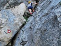 Em + Chris climbing 2 (Triglav Nat. Park, Slovenia)
