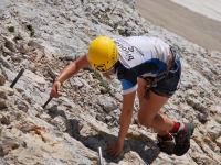Em climbing (Triglav Nat. Park, Slovenia)
