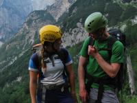 Em + Cris being nongs (Triglav Nat. Park, Slovenia)