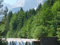 Waterfall and mountains (Triglav Nat. Park, Slovenia)