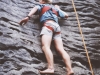 Cris climbing at Paynes Ford Monday 22nd Jan 2001