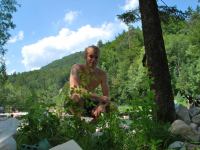 Cris at swimming hole (OO.cup, Slovenia)