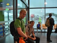 Cris + Chris (Trondheim airport, Norway)