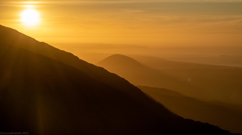 Sunset on the Mataketake Ridge (Adventures with Craichel Jan 2022)