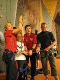 Cris helping with team belaying (Oberstdorf, Germany) resize