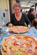 Eating pizza (Lago di Garda, Italy) resize