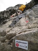 A steep section (Salewa Klettersteig, Oberjoch, Germany) resize