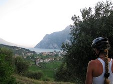 Frauke and view towards Riva (Lago di Garda, Italy) resize