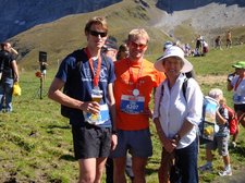 Julian, Cris, Mum at the finish (Jungfrau Marathon 2011) resize