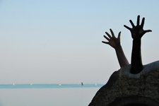 Two hands (Lake Belaton, Hungary) resize