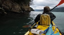 Mum kayaking 2 (Kayaking Queen Charlotte Sound) resize