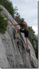 Brendan does some bouldering (Croatia)