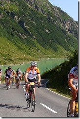 Cris dragging himself up to the pass (Arlberg Giro 2013)