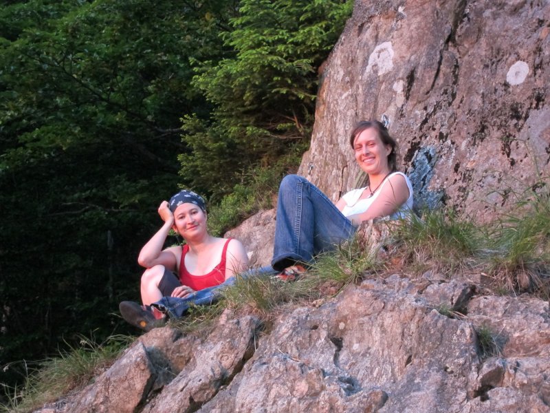Anna and Judith 3 (Climbing Shauinsland, Freiburg, Germany)