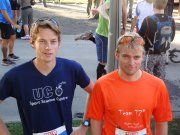Julian and Cris before the marathon (Jungfrau Marathon, Switzerland)