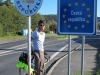 Brendan at the Czech border (Germany)