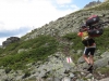 Chris carrying his bike to Grialetschhütte (Switzerland)
