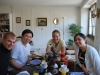 Cris, Daniel, Jane, and Bel having brunch (Zuerich, Switzerland)