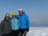 Cris, Em, Chris at the summit (Storgalten, Norway)