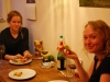 Eating pizza with Suvi and Sophia (Freiburg, Germany)