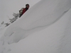 Frauke behind the snow (Allgaeu)