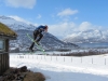 Hallvard jumps off the grass roof (Tomesrenna, Norway)
