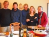 The family grinning (Home)