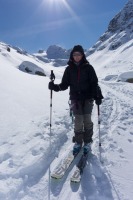 Almost back at the hut 2 (Ski touring Jamtalhuette)