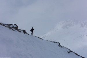 Heading back (Ski touring Jamtalhuette)
