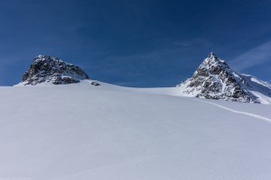 Hintere and Vordere Jamspitze (Ski touring Jamtalhuette)