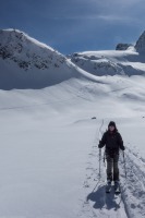 Leonie and mountains 2 (Ski touring Jamtalhuette)