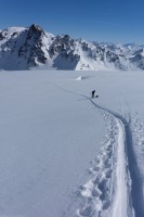 Taking a break (Ski touring Jamtalhuette)
