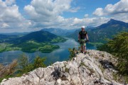 Cris and the mondsee behind (Climbing Holiday June 2019)