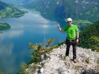 Johannes and the mondsee (Climbing Holiday June 2019)