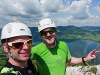 Us at the top (Climbing Holiday June 2019)