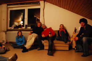 Chilling (Dinner at my flat, Oberstdorf, Germany)