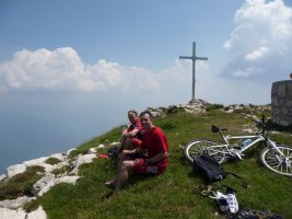 Cris and Chris on Monte Stivo (Lago di Garda, Italy)