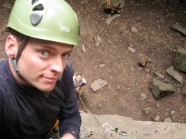 Cris climbing 2 (Gueberschwihr, Vogesen Mountains, France)