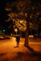 Cris under tree (Lago di Garda)