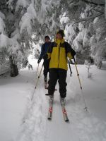 Julian and Jana (Ski Touring, Schwarzwald, Germany)