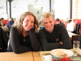 Katha and Cris (Kanzelwand, Austria)